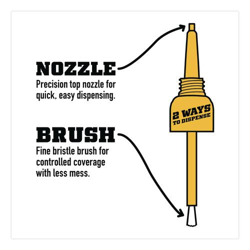 Image of Gorilla® 7500101 Super Glue With Brush And Nozzle Applicators, 0.35 Oz, Dries Clear