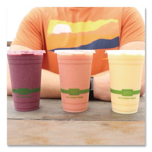 Image of World Centric® CPCS20 PLA Clear Cold Cups, 20 oz, Plastic, Clear, 1,000/Carton
