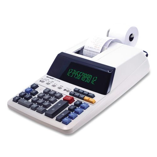 Image of Sharp® EL1197PIII El1197piii Two-Color Printing Desktop Calculator, Black/red Print, 4.5 Lines/sec