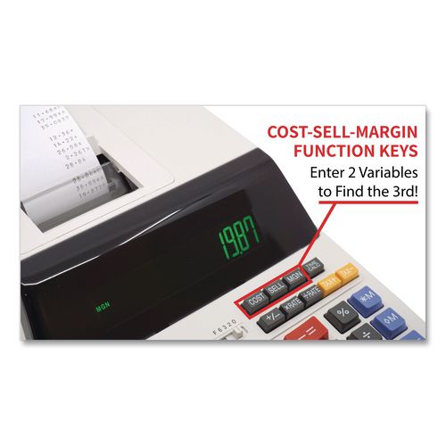 Image of Sharp® EL1197PIII El1197piii Two-Color Printing Desktop Calculator, Black/red Print, 4.5 Lines/sec