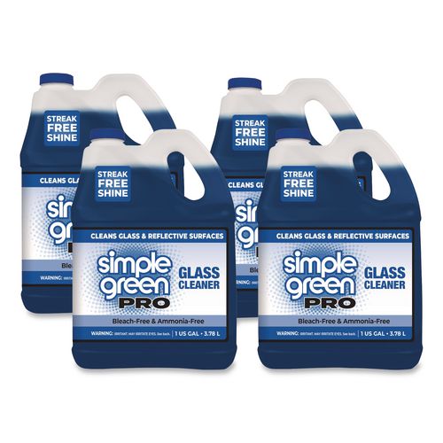 Image of Simple Green® 1110100401128 Pro Glass Cleaner, 1 gal Bottle, 4/Carton