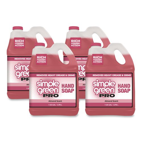 Image of Simple Green® 4110100402128 Pro Hand Soap, Almond Scent, 1 gal Bottle, 4/Carton