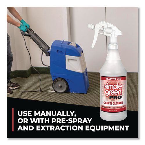 Image of Simple Green® 0510101206032 Pro Carpet Cleaner Ready-To-Use, 32 oz Spray Bottle, 12/Carton