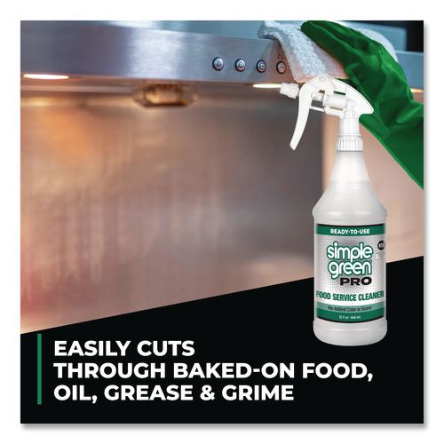 Image of Simple Green® 0610101201032 Pro Food Service Cleaner Ready-To-Use, 32 oz Spray Bottle, 12/Carton