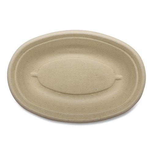 Image of World CentricÂ® Fiber Bowls, Burrito Bowl, 18 oz, 8 x 5.3 x 1.6, Natural, Paper, 400/Carton