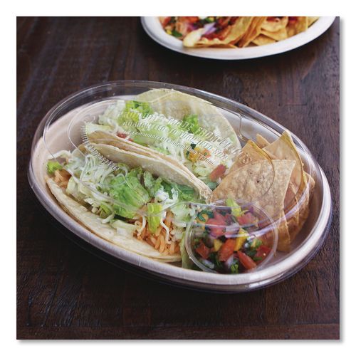 Image of World CentricÂ® Fiber Bowls, Burrito Bowl, 18 oz, 8 x 5.3 x 1.6, Natural, Paper, 400/Carton
