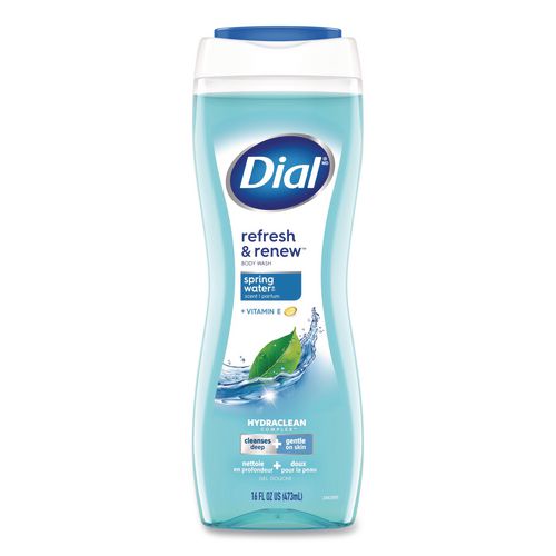 Image of Dial® 17000 02653 Body Wash, Spring Water Scent, 16 oz, 6/Carton