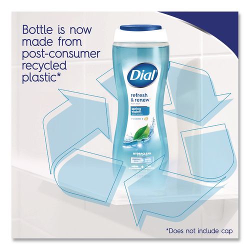 Image of Dial® 17000 02653 Body Wash, Spring Water Scent, 16 oz, 6/Carton