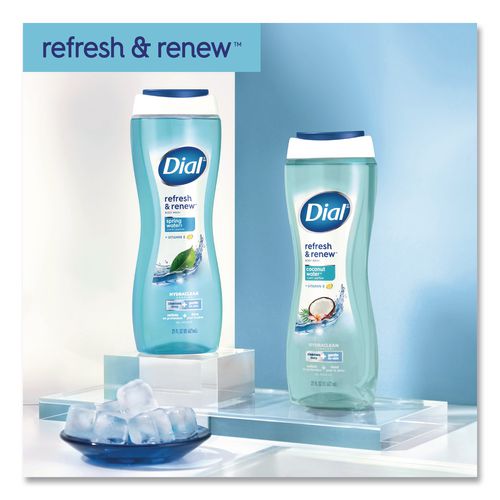 Image of Dial® 17000 02653 Body Wash, Spring Water Scent, 16 oz, 6/Carton