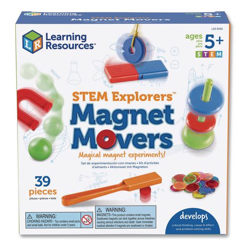 Image of Learning Resources® LER9295 STEM Explorers Magnet Movers, Grades K to 2, 39 Pieces