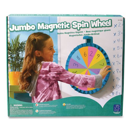 Image of Educational Insights® 1769 Jumbo Magnetic Spin Wheel, 16" Diameter, Ages 3 and Up