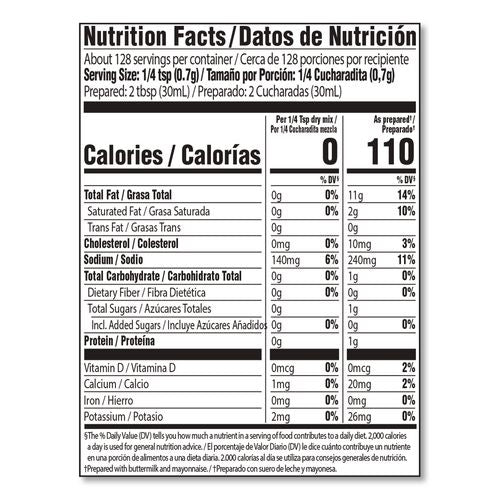 Image of Hidden Valley® 21004 The Original Ranch Dry Mix, Buttermilk Recipe, 3.2 oz Packet, 18/Carton