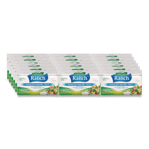 Image of Hidden Valley® 21004 The Original Ranch Dry Mix, Buttermilk Recipe, 3.2 oz Packet, 18/Carton