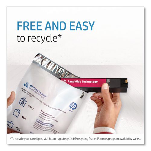 Image of HP L0S01AN HP 972x, (l0s01an) High-Yield Magenta Original Pagewide Cartridge