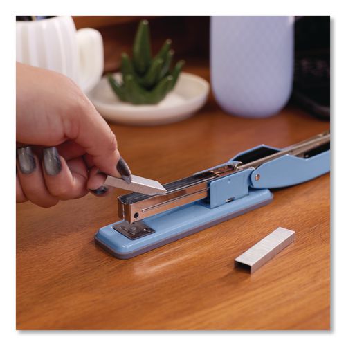 Image of Swingline® S701069 Cub Compact Metal Staplers, 20 Sheet Capacity, Electric Blue