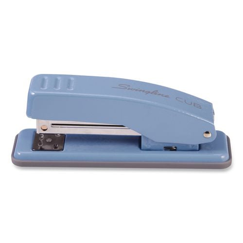 Image of Swingline® S701069 Cub Compact Metal Staplers, 20 Sheet Capacity, Electric Blue