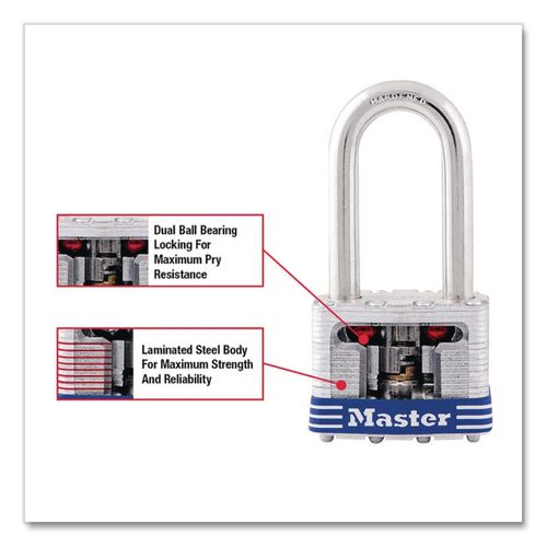 Image of Master Lock® 3DLF Key Padlock 3Dlf, 4 Pin