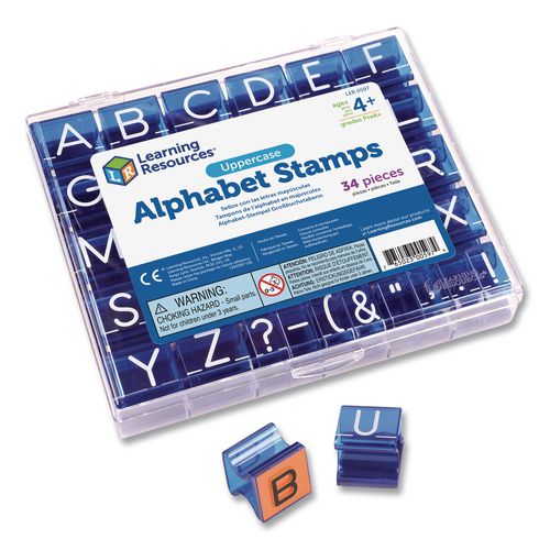 Image of Learning Resources® LER0597 Uppercase Alphabet Stamps, 1", 34 Stamps