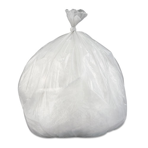 Image of Inteplast Group WSL3036HVN Low-Density Commercial Can Liners, 30 gal, 0.58 mil, 30" x 36", Clear, Interleaved Roll, 25 Bags/Roll, 10 Rolls/Carton