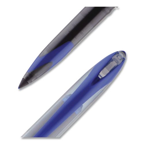 Image of uniball® 1926810 Air Porous Gel Pen, Stick, Medium 0.7 Mm, Blue Ink, Black/blue Barrel, 3/pack