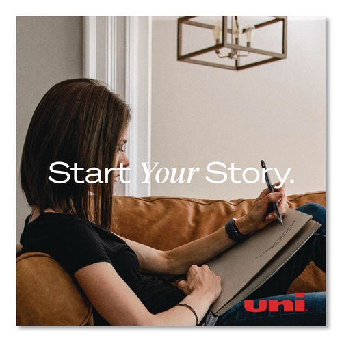 Image of uniball® 1926810 Air Porous Gel Pen, Stick, Medium 0.7 Mm, Blue Ink, Black/blue Barrel, 3/pack