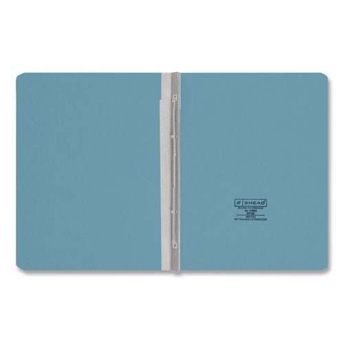 Image of Smead 81052 Prong Fastener Premium Pressboard Report Cover, Two-Piece Prong Fastener, 3" Capacity, 8.5 X 11, Blue/blue