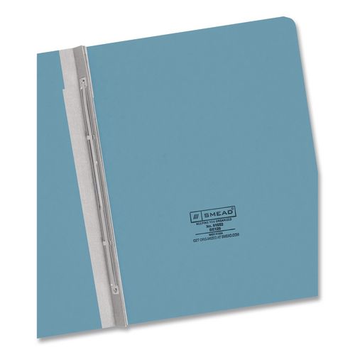 Image of Smead 81052 Prong Fastener Premium Pressboard Report Cover, Two-Piece Prong Fastener, 3" Capacity, 8.5 X 11, Blue/blue