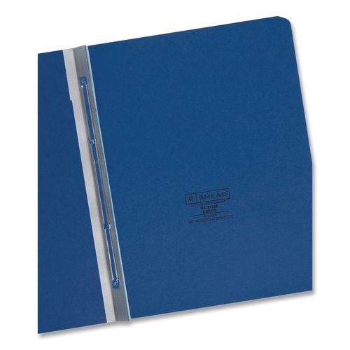 Image of Smead 81352 Prong Fastener Premium Pressboard Report Cover, Two-Piece Prong Fastener, 3" Capacity, 8.5 X 11, Dark Blue/dark Blue