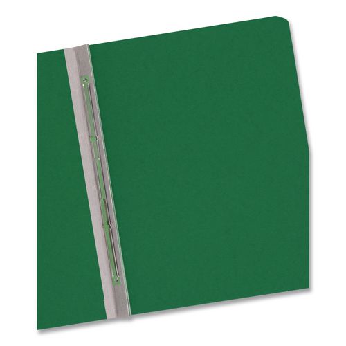 Image of Smead 81452 Prong Fastener Premium Pressboard Report Cover, Two-Piece Prong Fastener, 3" Capacity, 8.5 X 11, Green/green