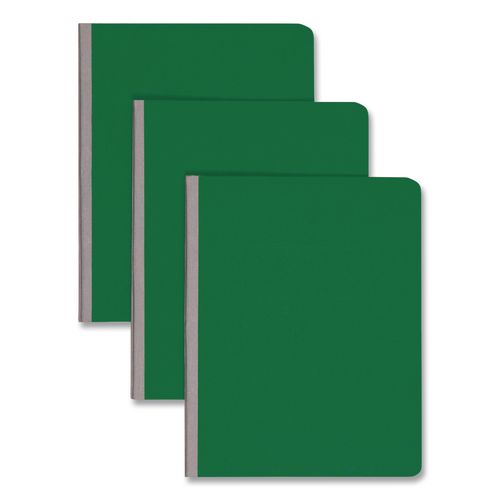 Image of Smead 81452 Prong Fastener Premium Pressboard Report Cover, Two-Piece Prong Fastener, 3" Capacity, 8.5 X 11, Green/green