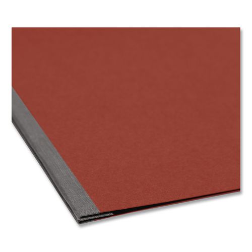 Image of Smead 81752 Prong Fastener Premium Pressboard Report Cover, Two-Piece Prong Fastener, 3" Capacity, 8.5 X 11, Red/red