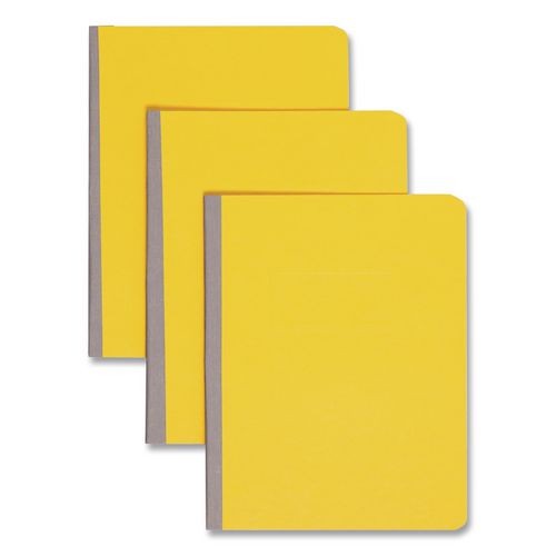 Image of Smead 81852 Prong Fastener Premium Pressboard Report Cover, Two-Piece Prong Fastener, 3" Capacity, 8.5 x 11, Yellow/Yellow
