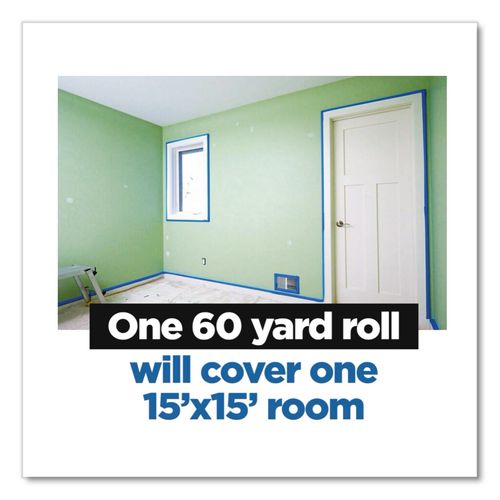 Image of ScotchBlue Original Multi-Surface Painter's Tape, 3" Core, 0.70" X 60 Yds, Blue