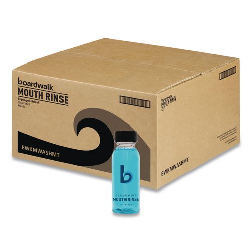 Image of Boardwalk® MWASHMT Mouth Rinse, Mint Flavor, 30 mL Bottle, 180/Carton