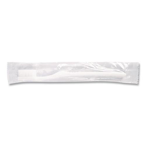 Image of Boardwalk® TBRUSHSF Toothbrush, White, 144/Carton