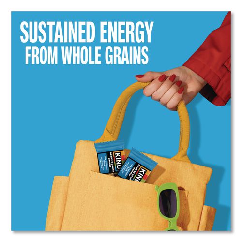 Image of KIND 67074 Healthy Grains Energy Dark Chocolate Chunk Bars, 1.4 oz Bar, 10/Box