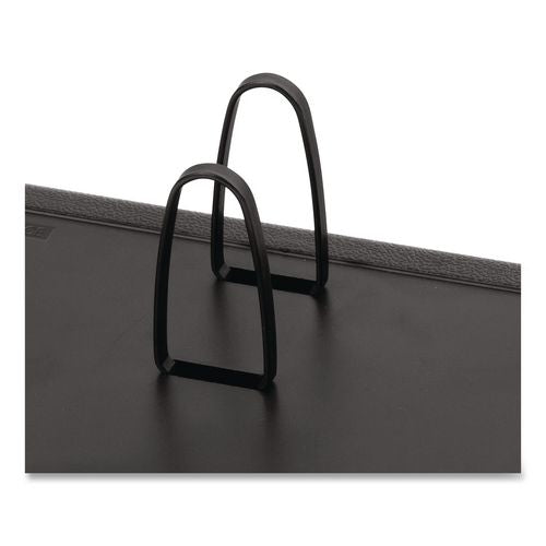 Image of AT-A-GLANCE® E19-00 Desk Calendar Base for Loose-Leaf Refill, 2 Rings, 3" x 3.75", Black
