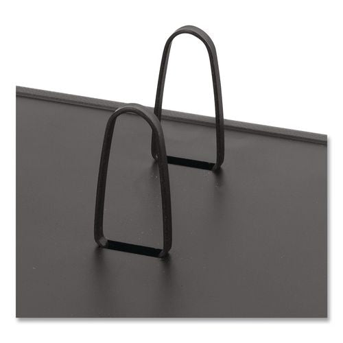 Image of AT-A-GLANCE® E21-00 Desk Calendar Base for Loose-Leaf Refill, 2 Rings, 4.5" x 8", Black