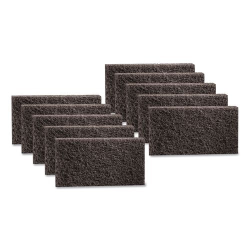 Image of 3M 8550-PK Doodlebug Hi-Pro Utility Pad, 4.62 x 10, Black, 10/Box