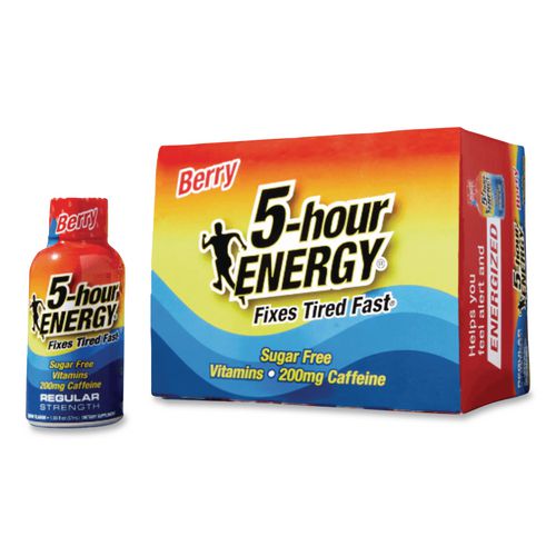 Image of 5-hour ENERGY® LVS500181 Energy Drink, Berry, 1.93oz Bottle, 12/pack