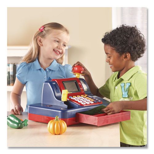 Image of Learning Resources® LER2690 Teaching Cash Register, Pre-K to K, 73 Pieces