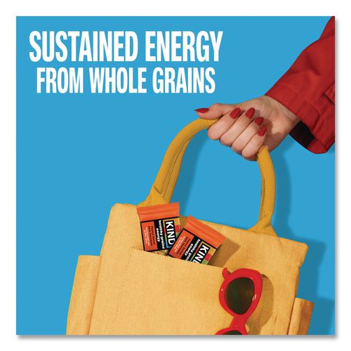 Image of KIND 67075 Healthy Grains Energy Peanut Butter Dark Chocolate Bars, 1.4 oz Bar, 10/Box