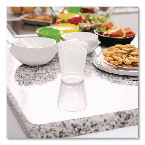 Image of WNA WNA T8T Comet Plastic Tumbler, Tall, 8 oz, Clear, 25/Pack, 20 Packs/Carton