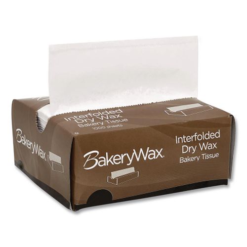 Image of Bagcraft P010006 EcoCraft Interfolded Dry Wax Bakery Tissues, 6 x 10.75, White, 1,000/Box, 10 Boxes/Carton