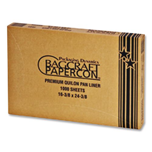Image of Bagcraft P030001 Premium Grease-Proof Quilon Pan Liners, 16.38 x 24.38, White, 1,000/Carton