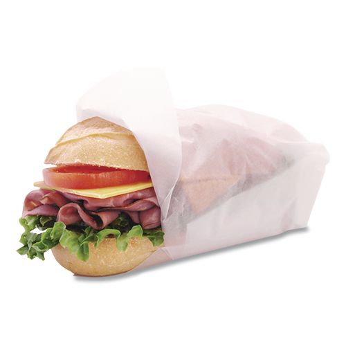 Image of Bagcraft P012010 ArtisanWax Interfolded Dry Wax Deli Paper, 10" x 10.75", White, 500/Box, 12 Boxes/Carton