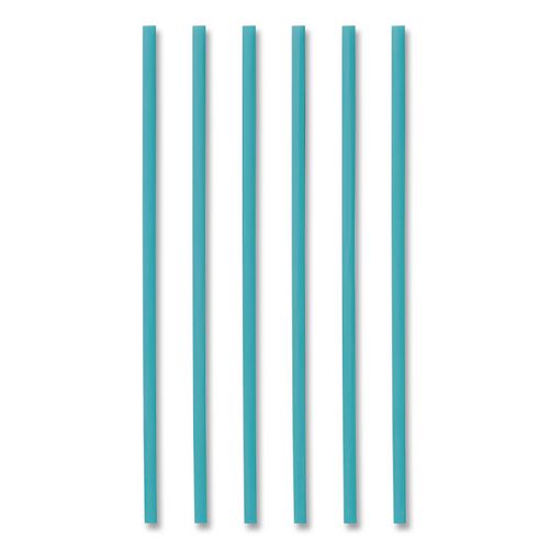 Image of phade 511179 Marine Biodegradable Straws, 10.25", PHA, Ocean Blue Color, Wrapped, 250/Box, 8 Boxes/Carton