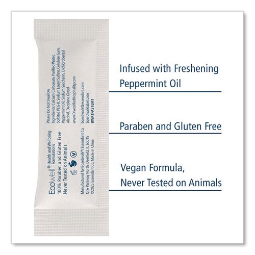 Image of Boardwalk® TPASTEMT Toothpaste, Peppermint, 0.15 oz Sachet, 1,000/Carton