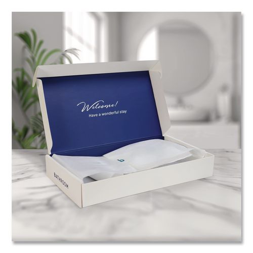 Image of Boardwalk® AMENKITLA Amenities Kit, Mouth Rinse, Toothbrush, Toothpaste, Body Wash, Shampoo, Low Allergen, 12 Kits/Carton