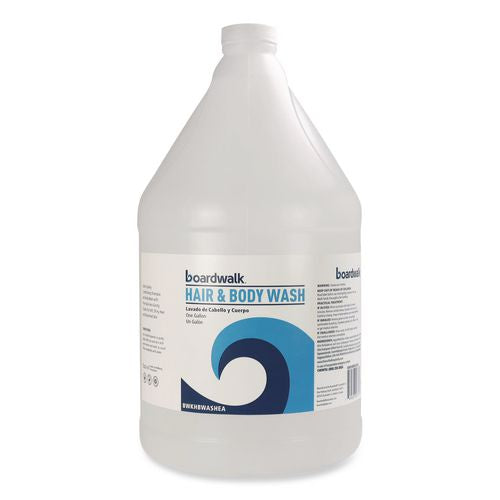 Image of Boardwalk® HBWASH Hair and Body Wash, Green Tea Lemongrass Scent, 1 gal Bottle, 4/Carton